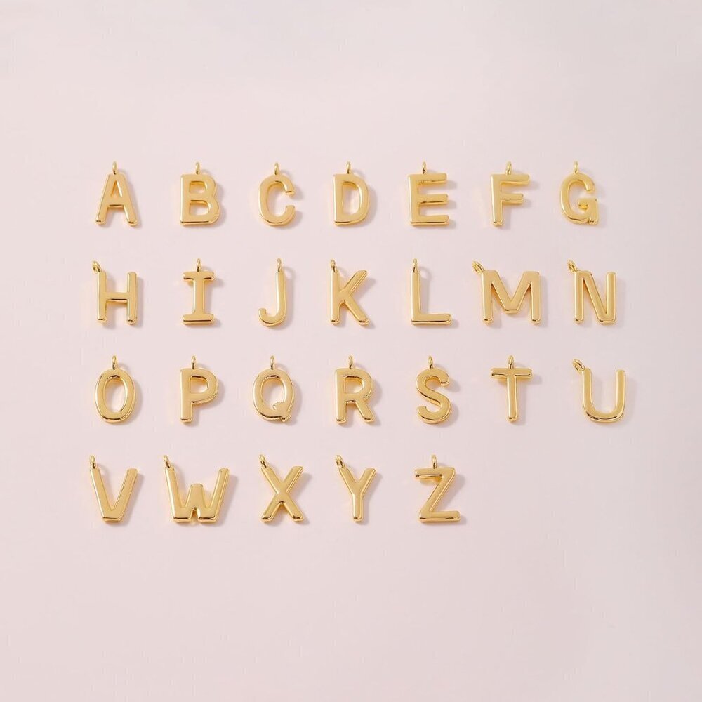 Initial Necklace Women 14k Gold Plated Dainty Alphabet A-Z Gift - Picture 6 of 6
